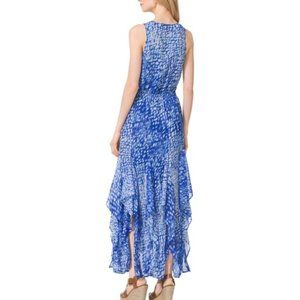 MICHAEL Michael Kors Blue Ruffle Maxi Dress - Size L
